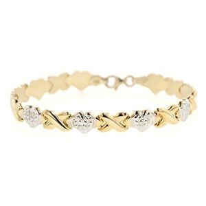 Sterling Silver Two Tone Bracelet